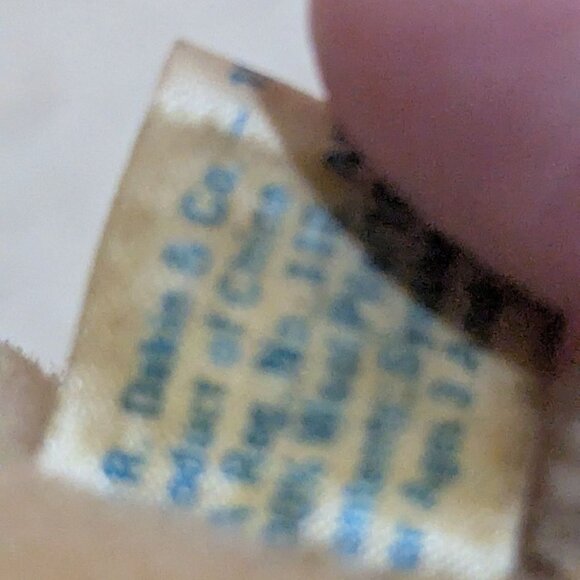 Vintage Dakin Plush Pig Toy Beige Stuffed Animal With Pink Tail 4 .5" 1981 - Picture 8 of 8